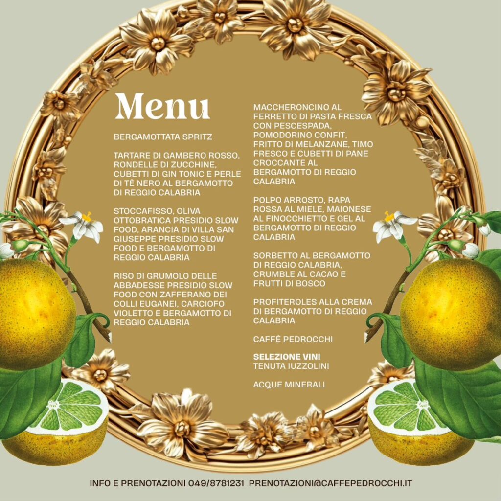 menu Cogliandro Padova - I piatti al bergamotto di chef Cogliandro conquistano Padova - 11 menu Cogliandro Padova - Meraviglie di Calabria - 10