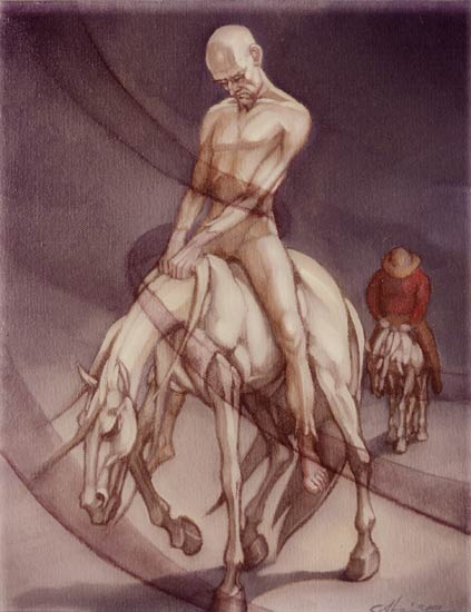Guido Aloise Don Chisciotte Olio su tela 1979 - Guido Aloise, Cosenza celebra il centenario del Maestro della pittura - 11 Guido Aloise Don Chisciotte Olio su tela 1979 - Meraviglie di Calabria - 10