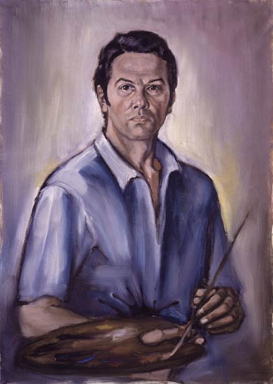 Guido Aloise autoritratto Olio su tela 1969 1 - Guido Aloise, Cosenza celebra il centenario del Maestro della pittura - 5 Guido Aloise autoritratto Olio su tela 1969 1 - Meraviglie di Calabria - 4
