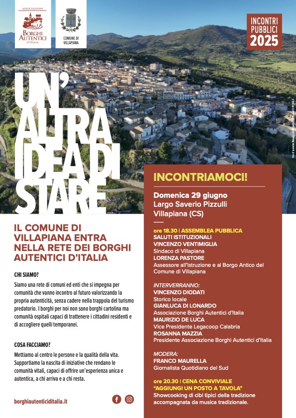 BAI Villapiana 2025 PROGRAMMA - Villapiana in festa, pronta a unirsi ai Borghi Autentici d’Italia - 5 BAI Villapiana 2025 PROGRAMMA - Meraviglie di Calabria - 4