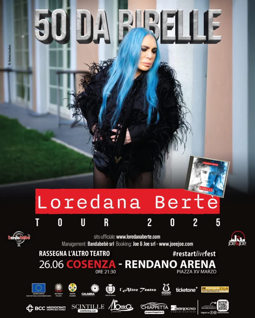 Loredana Berte 26 giugno - 50 da ribelle, Loredana Bertè apre l'estate cosentina al #Restartlivefest - 5 Loredana Berte 26 giugno - Meraviglie di Calabria - 4