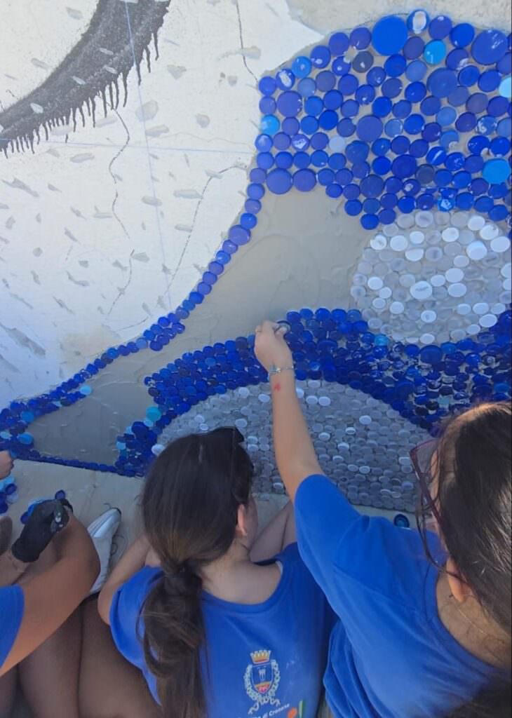 Murales di tappi Crotone Olivares 1 - Meraviglie di Calabria - 6