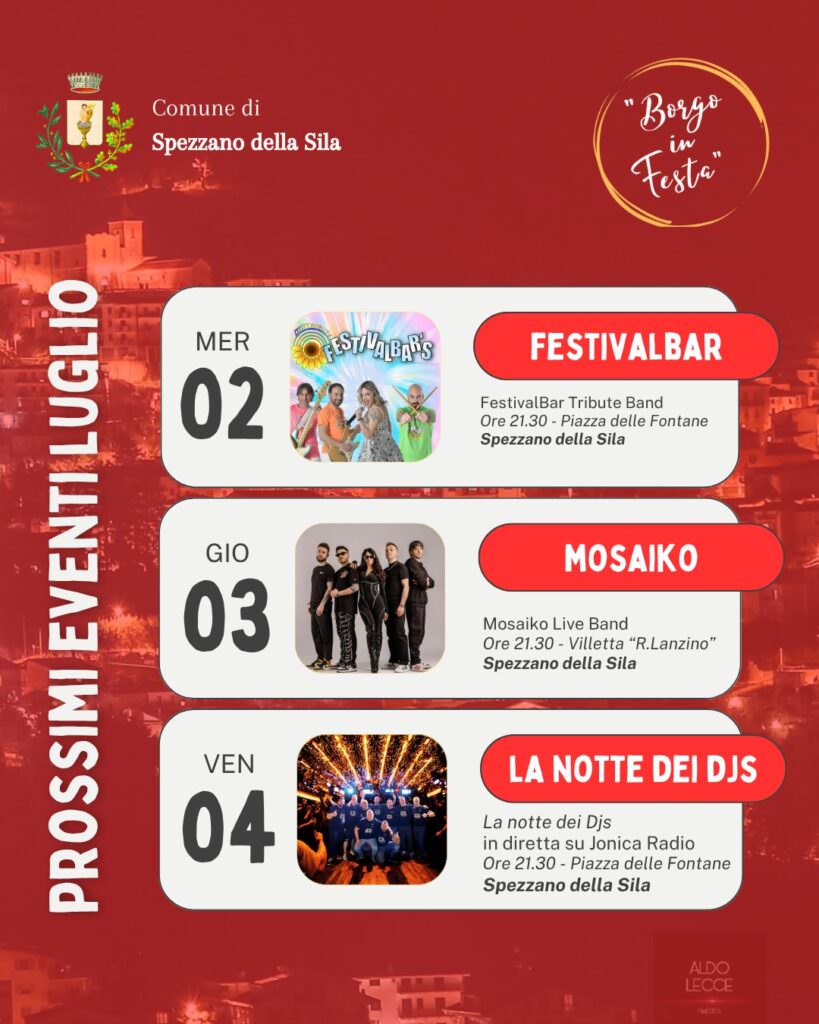 WhatsApp Image 2025 06 26 at 10.34.22 2 - Borgo in Festa, sette giorni di musica e spettacoli a Spezzano Sila - 5 WhatsApp Image 2025 06 26 at 10.34.22 2 - Meraviglie di Calabria - 4