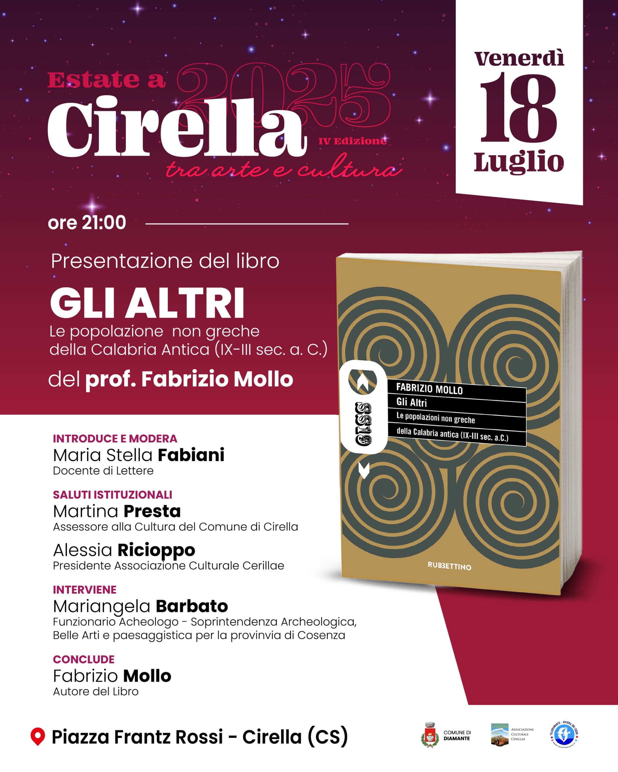 Locandina libro cirella fabrizio mollo - Estate a Cirella, incontro con Fabrizio Mollo sui popoli della Calabria antica - 5 Locandina libro cirella fabrizio mollo - Meraviglie di Calabria - 4