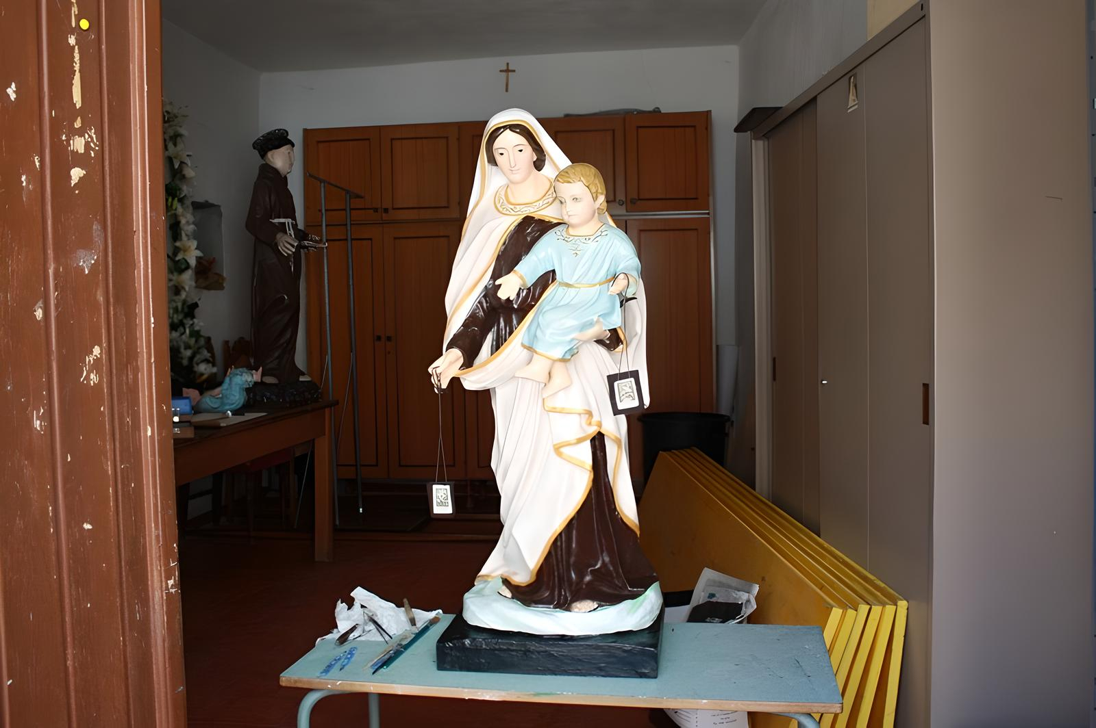 Roseto restauro Madonna del Carmelo Pina Munno 3 - A Roseto una mostra sul restauro di piccole opere d'arte sacra - 3 Roseto restauro Madonna del Carmelo Pina Munno 3 - Meraviglie di Calabria - 2