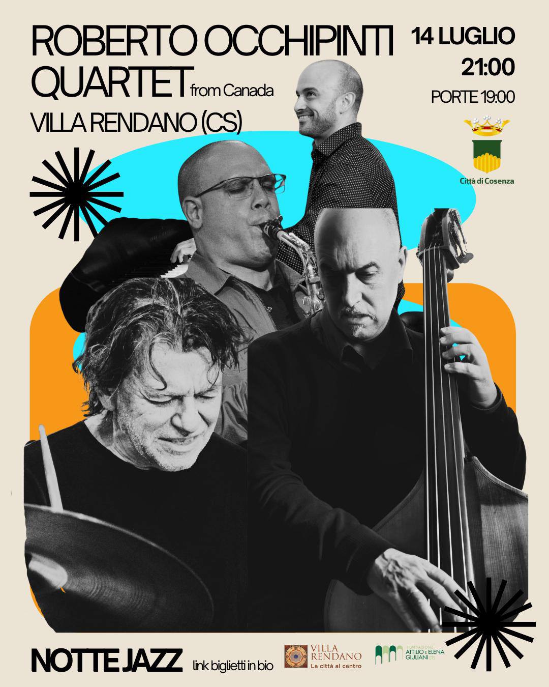 notte jazz villa rendano 2 - Cosenza, Notte Jazz a Villa Rendano con Roberto Occhipinti e Eric Darius - 3 notte jazz villa rendano 2 - Meraviglie di Calabria - 2