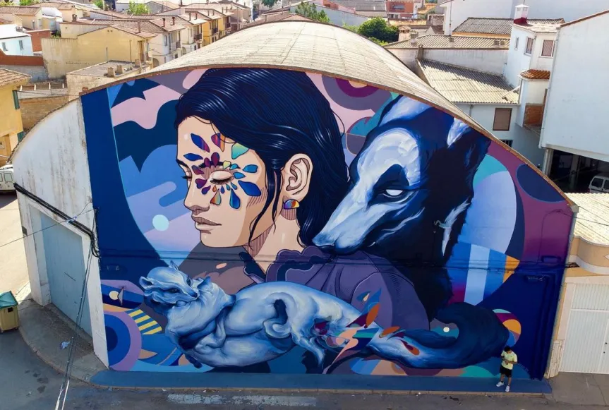 Gulia urbana LIDIA CAO MURFIN - Gulìa Urbana 2025, nel cuore del Savuto i colori degli street artists - 11 Gulia urbana LIDIA CAO MURFIN - Meraviglie di Calabria - 10
