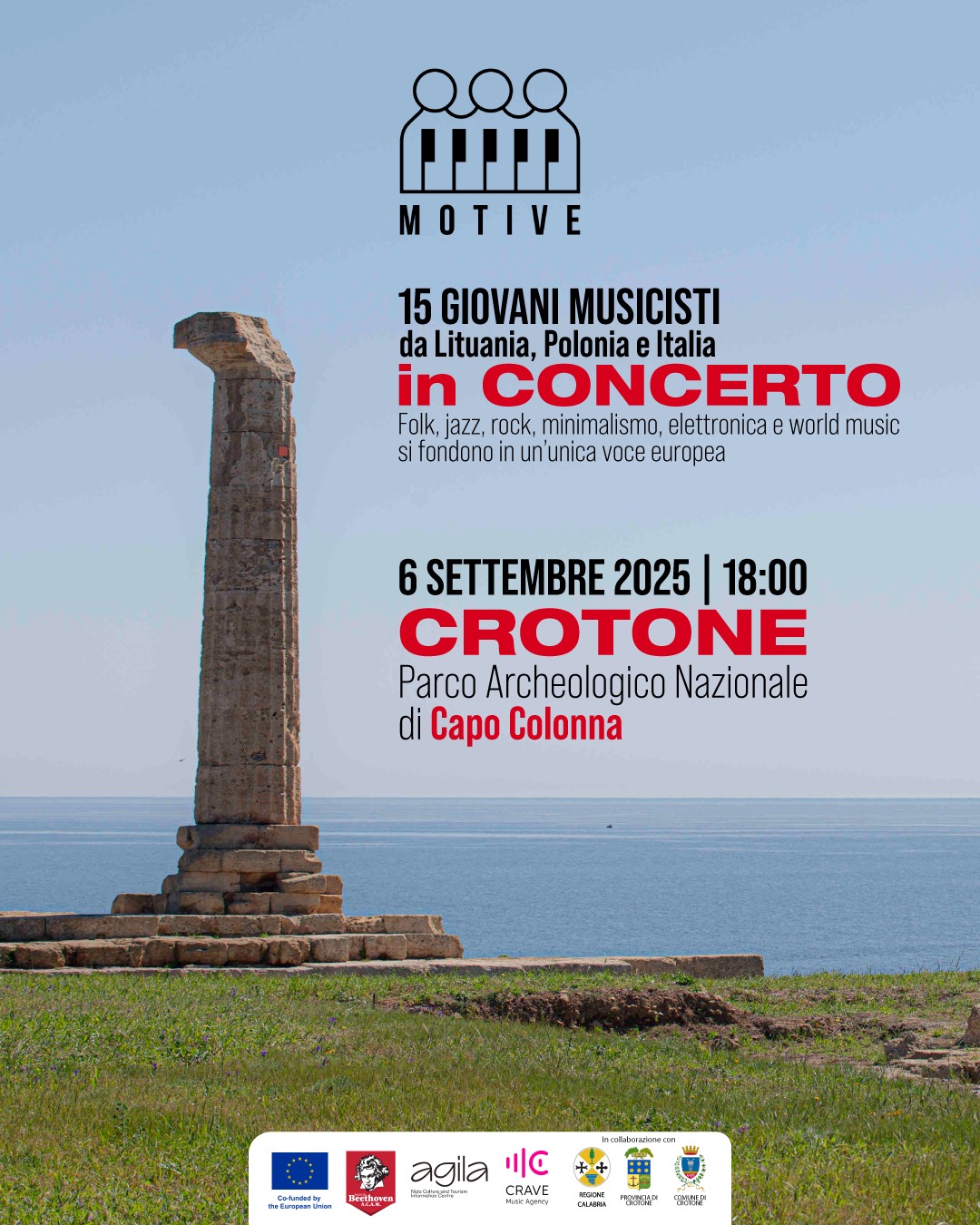 Locandina Concerto a Capo Colonna - A Capo Colonna giovani europei in concerto per Music For Inclusion - 5 Locandina Concerto a Capo Colonna - Meraviglie di Calabria - 4