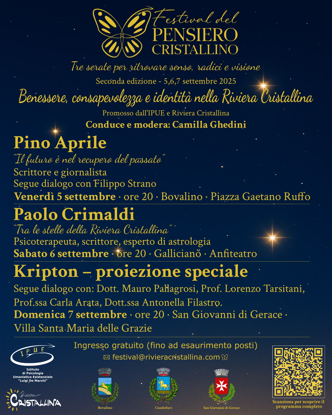 Locandina Festival del Pensiero Cristallino 2025 - Meraviglie di Calabria - 11
