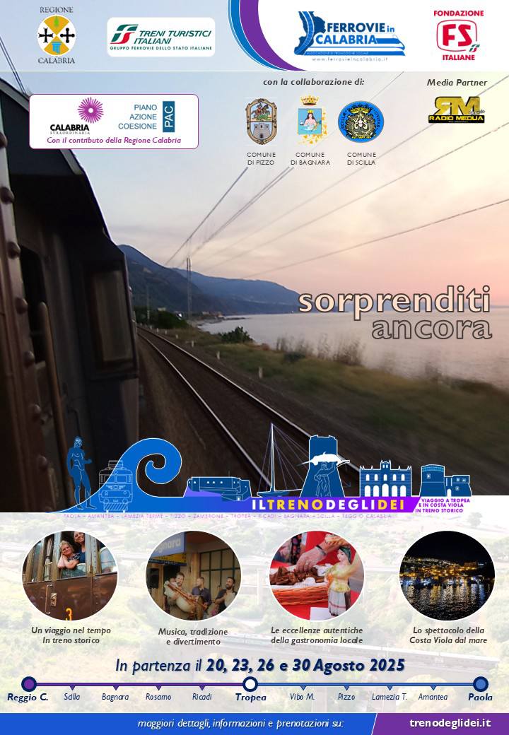 Locandina Treno degli Dei 202 - Meraviglie di Calabria - 71