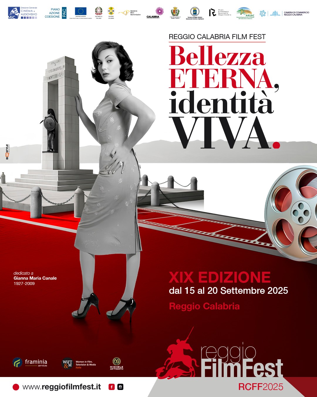 Manifesto Reggio Calabria FilmFest 2025 - "Bellezza eterna, identità viva", a Reggio Calabria torna il FilmFest - 3 Manifesto Reggio Calabria FilmFest 2025 - Meraviglie di Calabria - 2