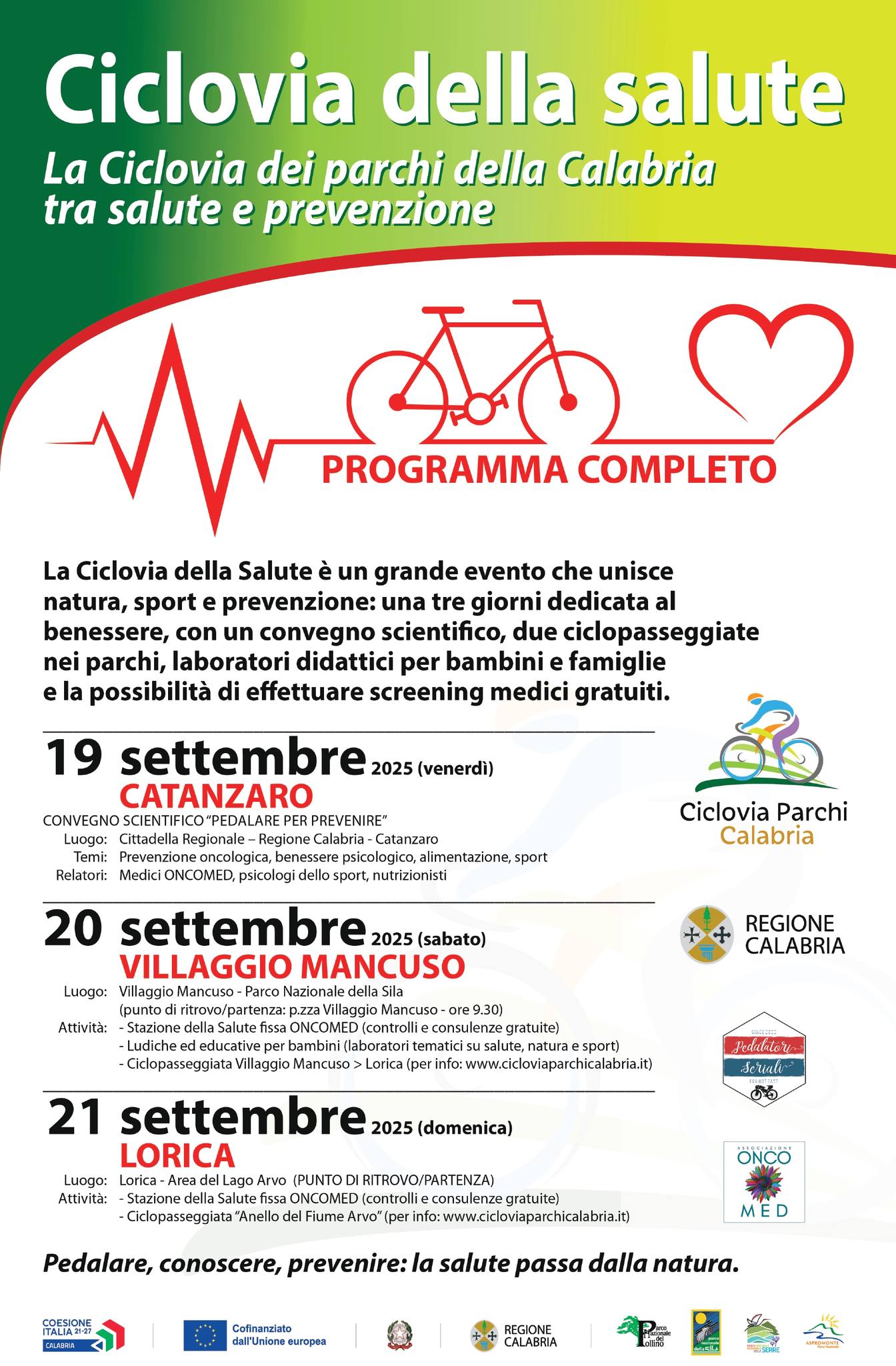 Ciclovia della Salute locandina 2 - Meraviglie di Calabria - 12
