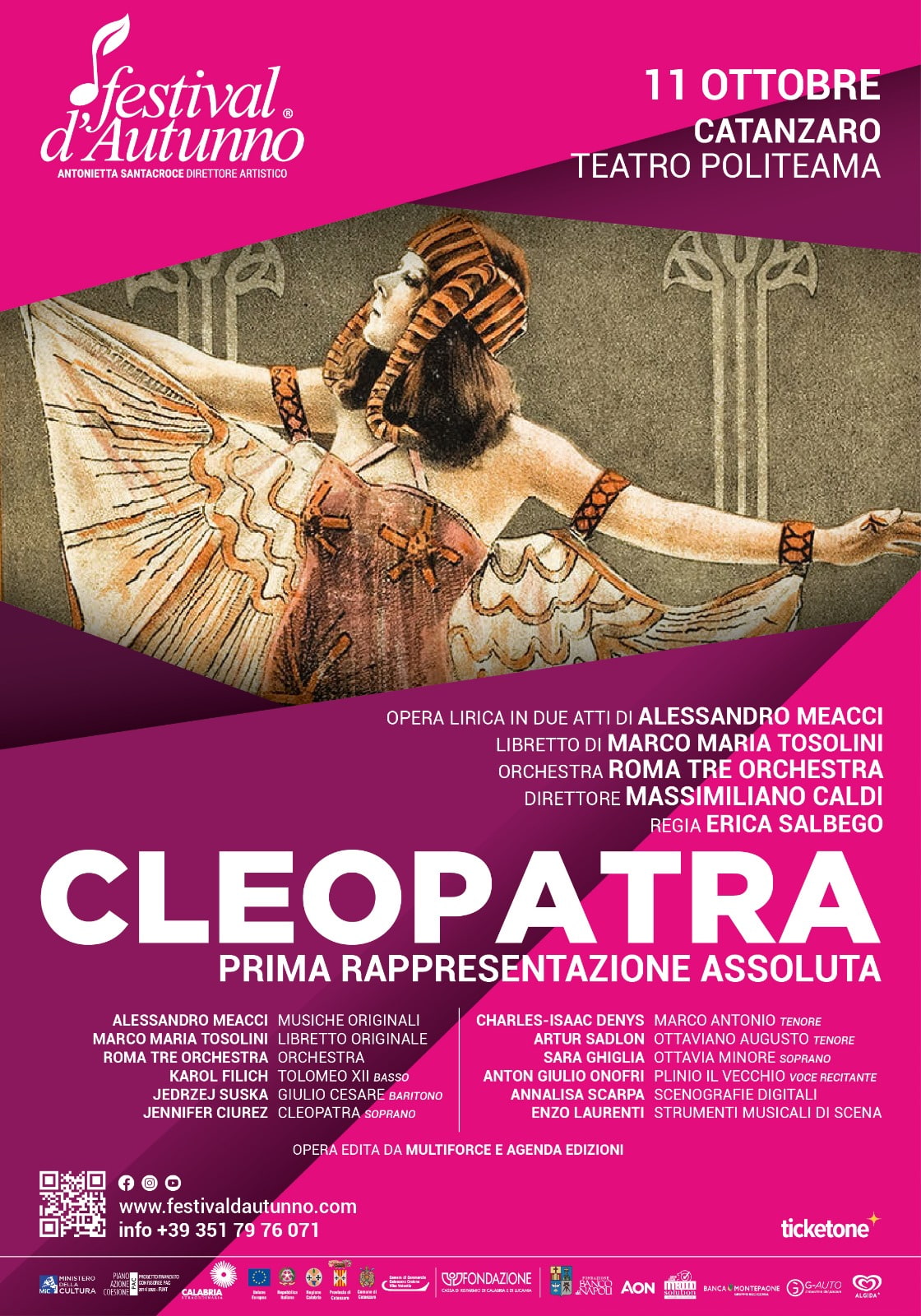 Locandina Cleopatra - Tra miti e contemporaneità, i nuovi linguaggi del Festival d’Autunno - 5 Locandina Cleopatra - Meraviglie di Calabria - 4