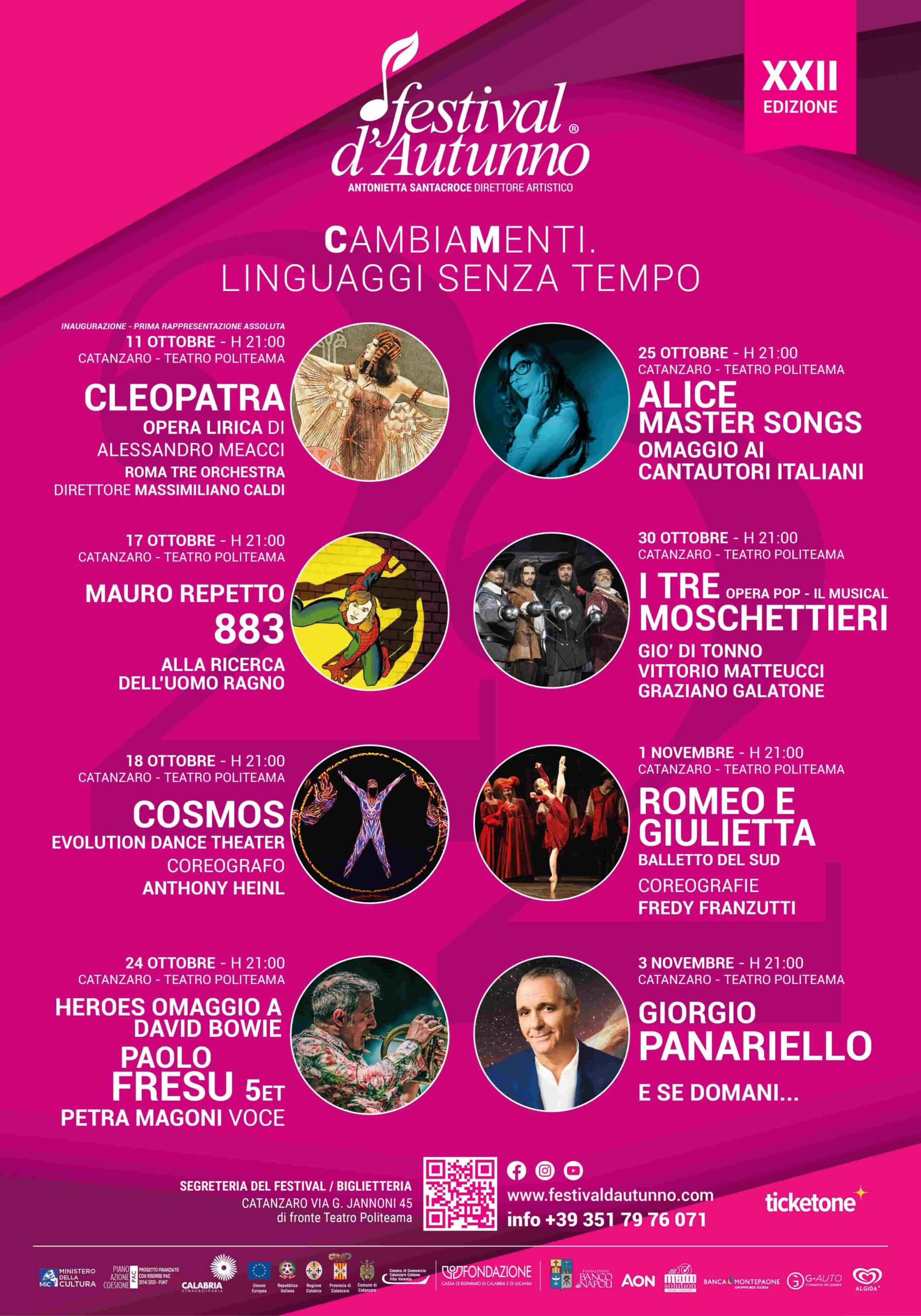 Locandina Festival dAutunno scaled - Il Festival d'Autunno torna a Catanzaro con "CambiaMenti" - 3 Locandina Festival dAutunno scaled - Meraviglie di Calabria - 2