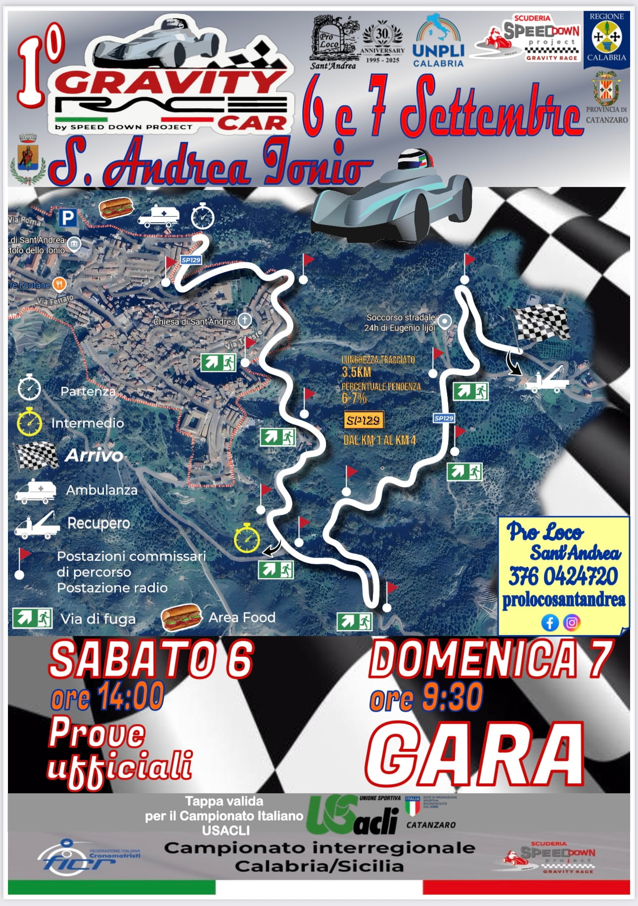 Locandina - Gravity Car Race, gara a Sant’Andrea Apostolo per il Campionato USACLI - 5 Locandina - Meraviglie di Calabria - 4