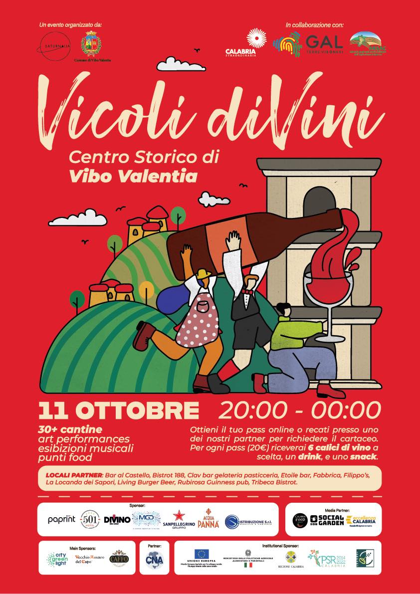 Vicoli diVini manifesto - Meraviglie di Calabria - 2