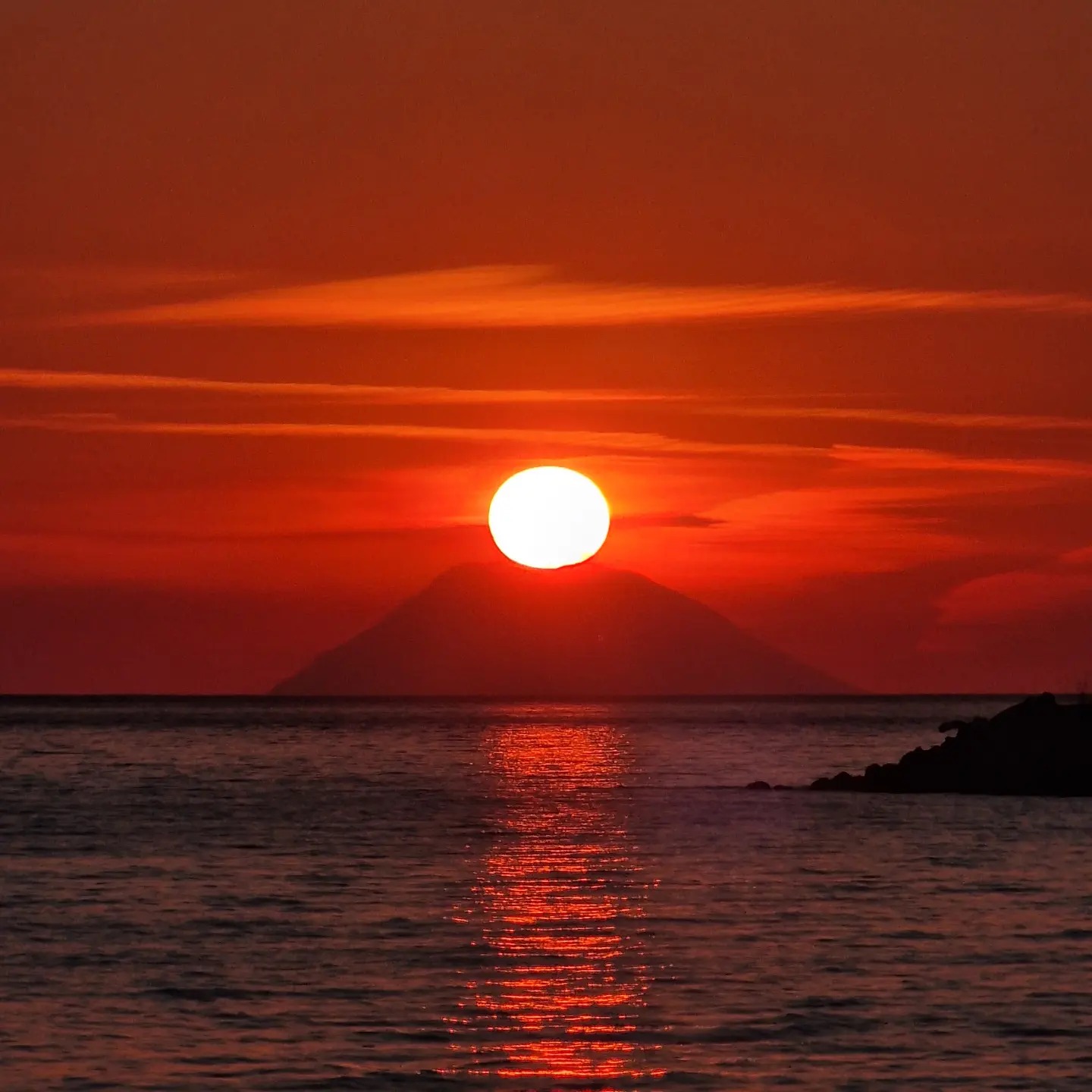 tramonto su stromboli da nicotera @frabiacca - Meraviglie di Calabria - 4