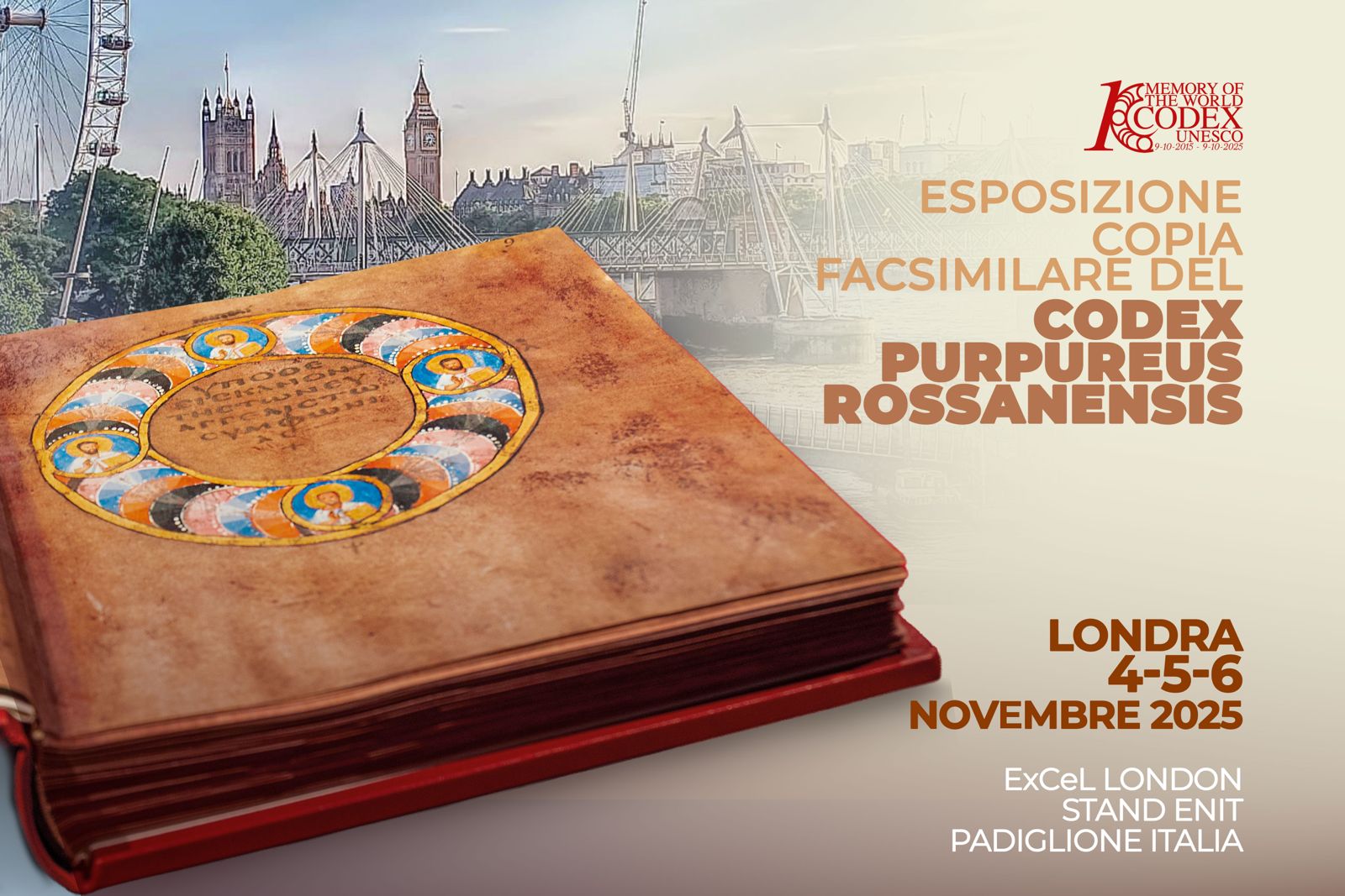 Loc il Codex a Londra - La copia del Codex Purpureus al World Travel Market di Londra - 3 Loc il Codex a Londra - Meraviglie di Calabria - 2