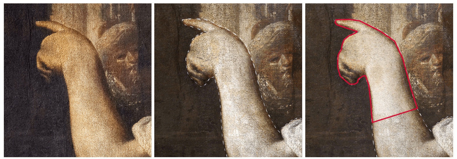 Mattia Preti il ritorno del figliol prodigo la pulitura durantele operazioni di ritocco pittorico Foto Valentina Giovinazzo e rilievo grafico di Ilenia Iozzo - Meraviglie di Calabria - 8