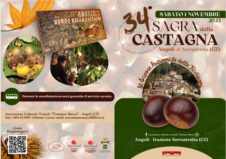 angoli - La castagne buone del Reventino alla sagra di Angoli di Serrastretta - 3 angoli - Meraviglie di Calabria - 2