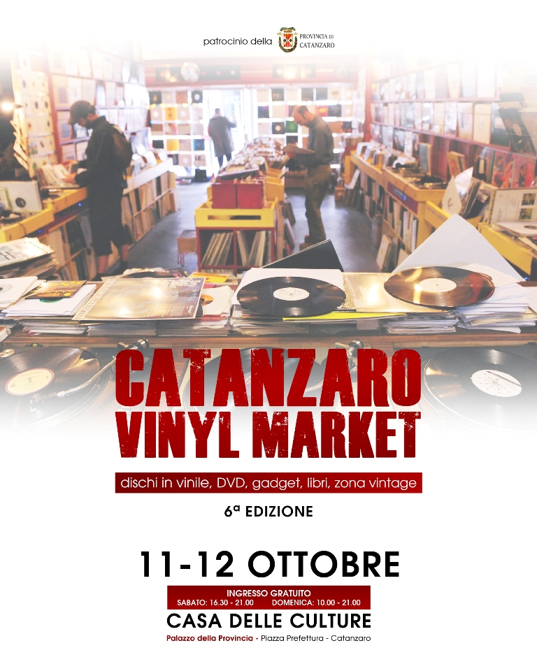 locandina cz vinil market - Vinyl Market, a Catanzaro il viaggio dai vinili all'era digitale della musica - 3 locandina cz vinil market - Meraviglie di Calabria - 2
