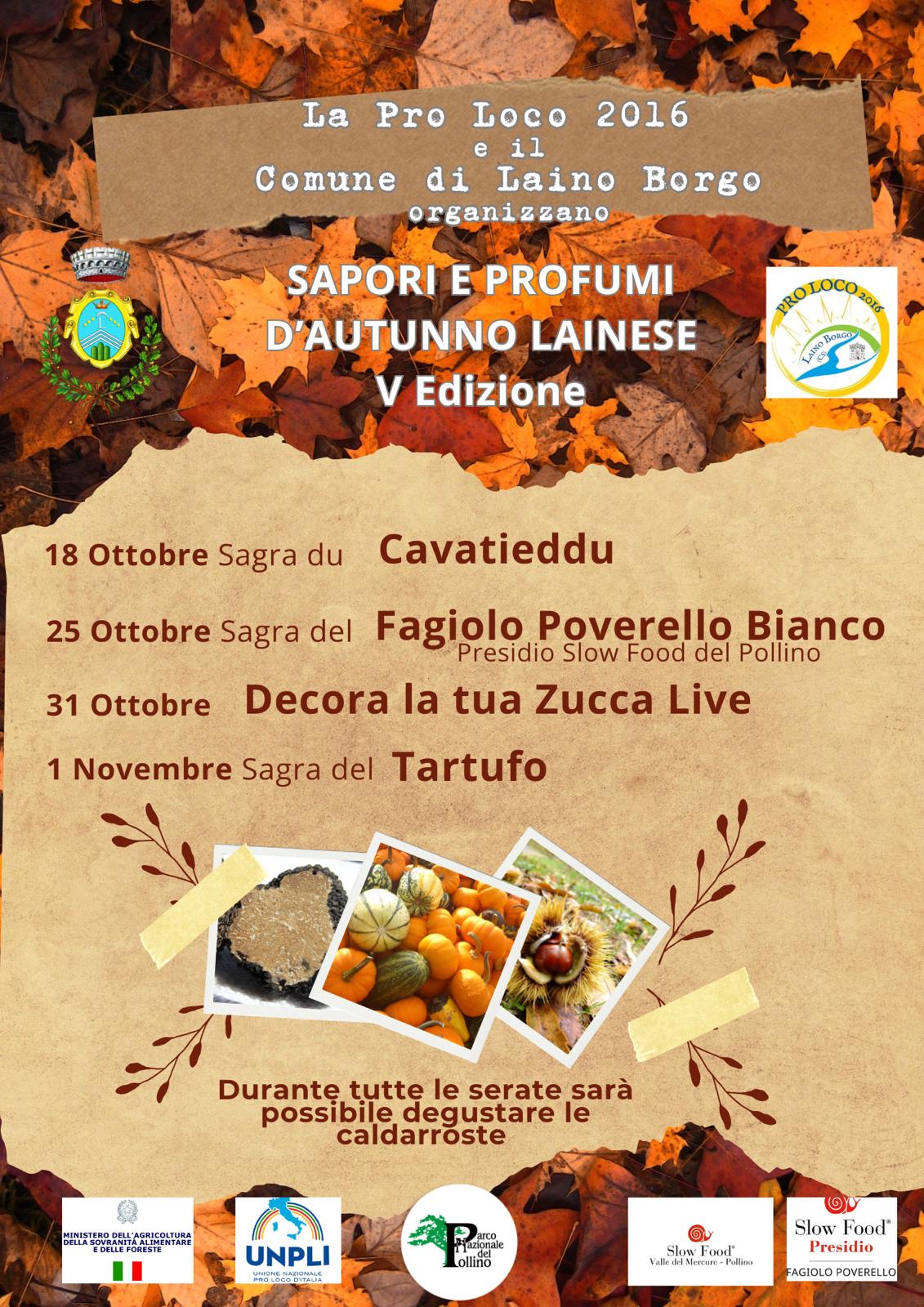 manifesto autunno laino - Laino Borgo, 4 weekend con i sapori e i profumi d'autunno - 3 manifesto autunno laino - Meraviglie di Calabria - 2