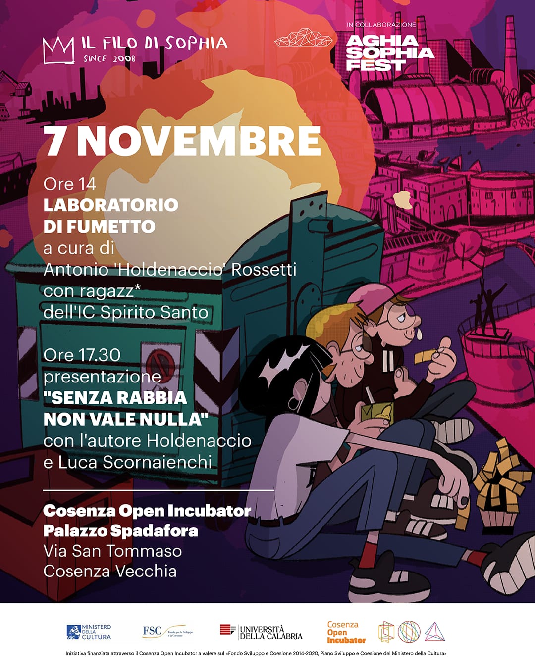 Aghia sophia fest 7 novembre - Fumetti per raccontare la rabbia, ad Aghia Sophia Fest arriva Holdenaccio - 5 Aghia sophia fest 7 novembre - Meraviglie di Calabria - 4