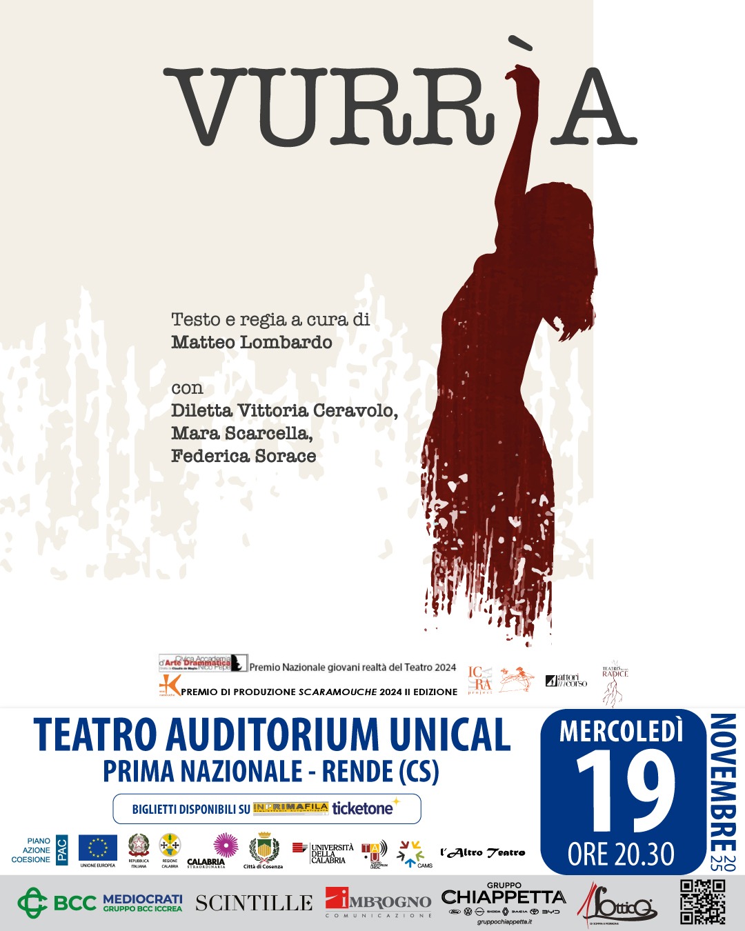 Locandina 19 novembre Vurria - La stagione de L’Altro Teatro debutta con “Vurrìa”, atteso anche Saviano - 5 Locandina 19 novembre Vurria - Meraviglie di Calabria - 4