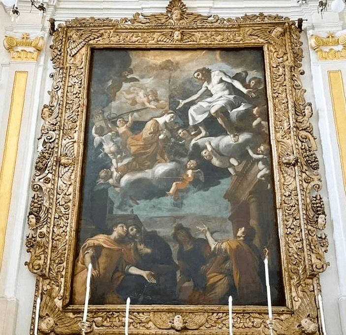 Mattia Preti Patrocinio di Santa Barbara Taverna 1 - A Taverna il restauro de “Il Patrocinio di Santa Barbara” di Mattia Preti - 3 Mattia Preti Patrocinio di Santa Barbara Taverna 1 - Meraviglie di Calabria - 2