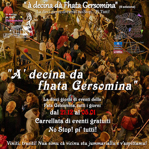 A decina i Gersomina 25 26 01 copia - Il Natale all'Antico Mulino delle Fate, torna A’ decina da Fhata Gersomina - 3 A decina i Gersomina 25 26 01 copia - Meraviglie di Calabria - 2