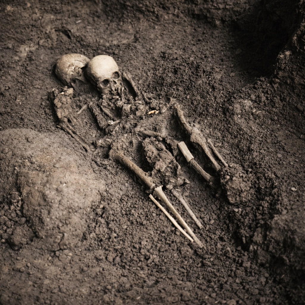 Grotta del Romito sepolture foto del 1963 - Grotta del Romito, quale segreto genetico univa madre e figlia? - 5 Grotta del Romito sepolture foto del 1963 - Meraviglie di Calabria - 4