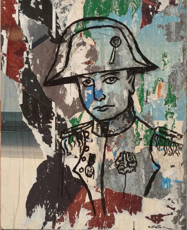 Mimmo Rotella Autoritratto con Asya 1999 sovrapittura su lamiera metallica Courtesy Fondazione Mimmo Rotella 1 - Meraviglie di Calabria - 2