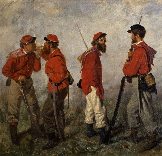 Garibaldini Napoli dipinto di Filippo Palizzi XIX Beni Culturali Standard part - Meraviglie di Calabria - 12