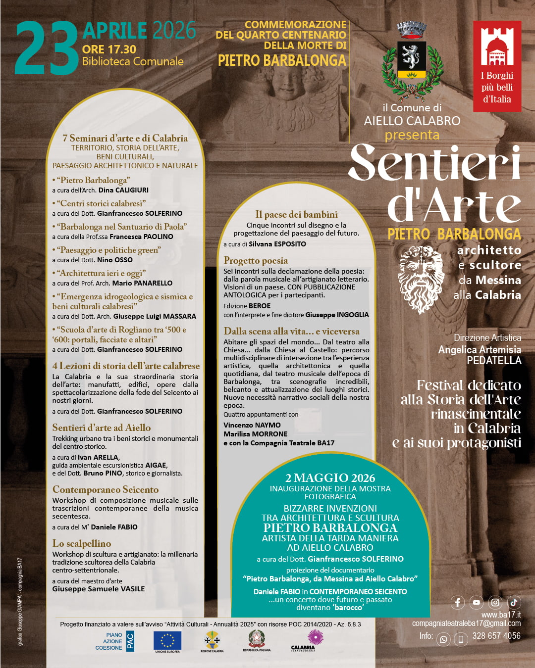 Locandina Generale Sentieri Arte - Meraviglie di Calabria - 8