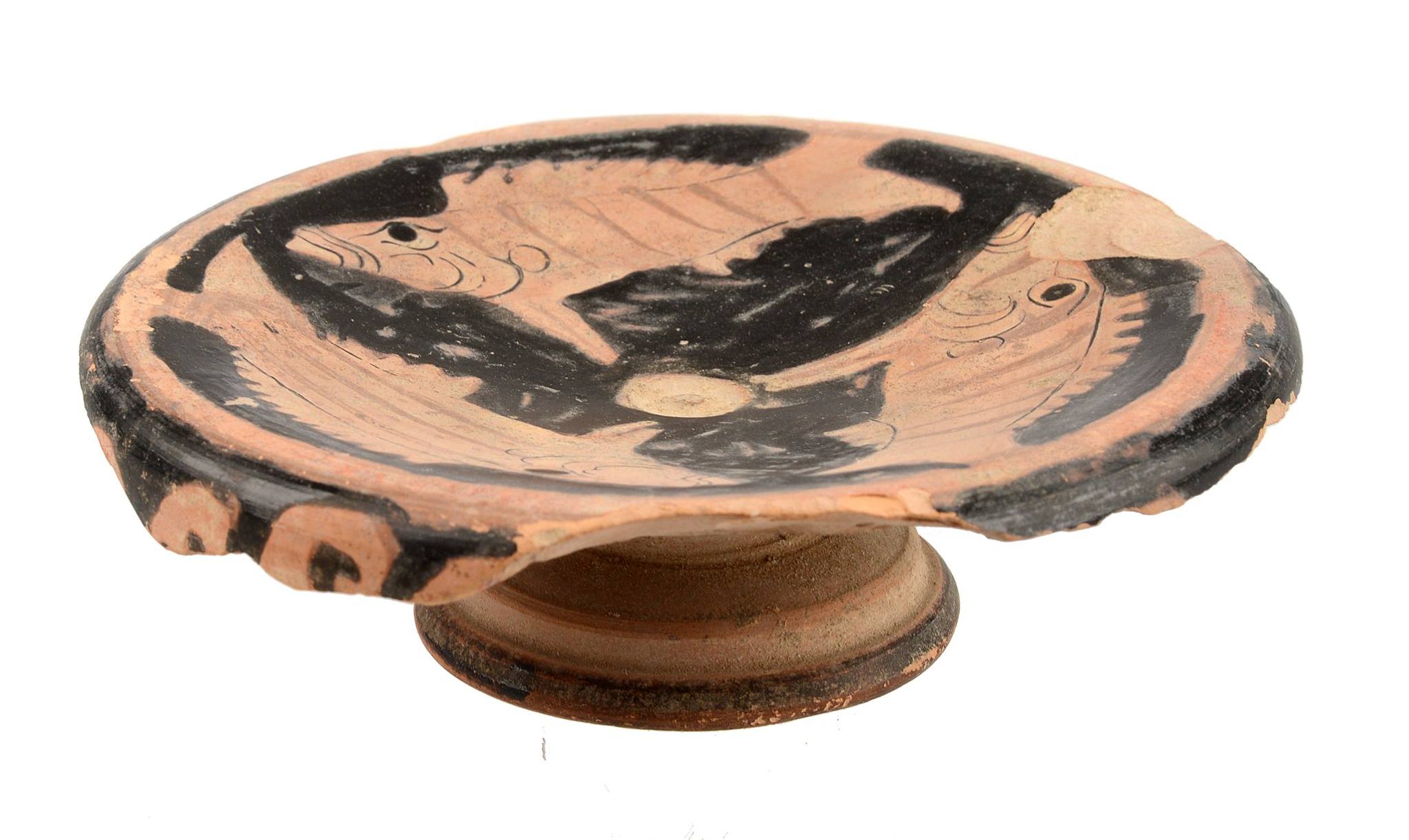 Museo reggio da Laos piatto da pesce a figure rosse del IV secolo a.C. corredo tomba a camera 2 - Meraviglie di Calabria - 10