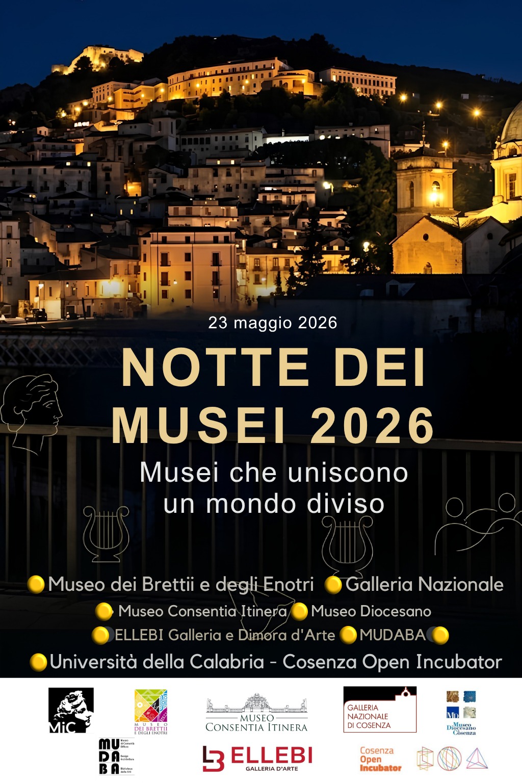 Notte dei musei 2026 - Notte europea dei Musei, Cosenza mette in rete i suoi spazi d'arte - 3 Notte dei musei 2026 - Meraviglie di Calabria - 2