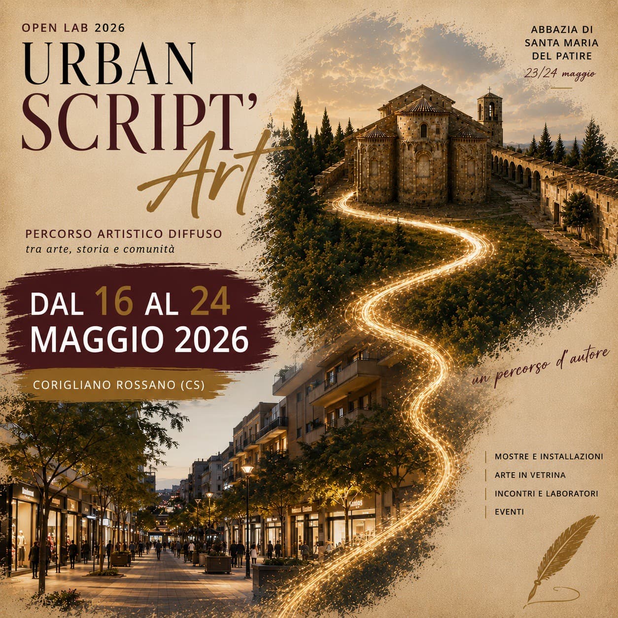manifesto inaugurazione mostra Patir - Progetto Patir, a Corigliano Rossano avviata la “Urban Script'Art” - 7 manifesto inaugurazione mostra Patir - Meraviglie di Calabria - 6
