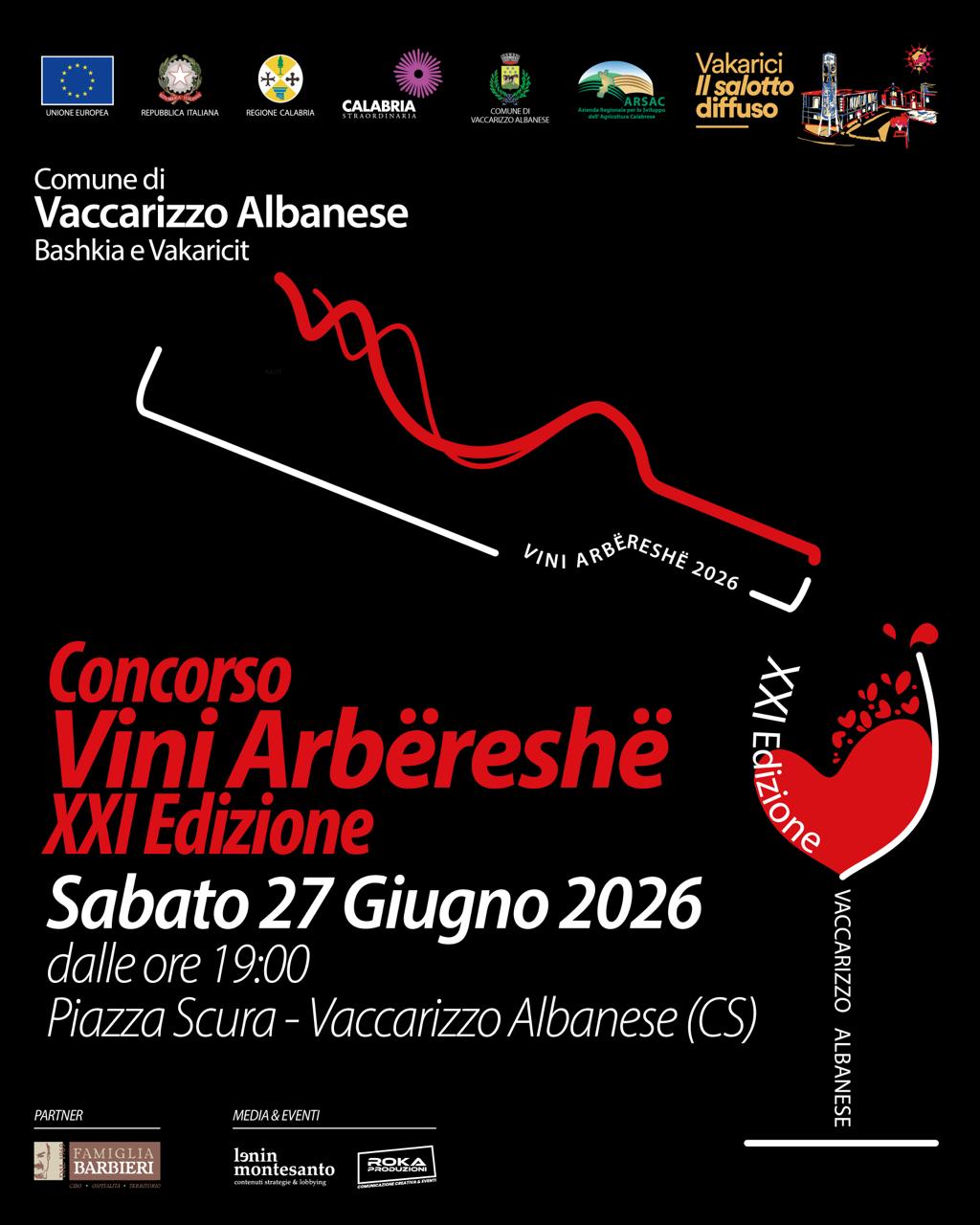 21 CONCORSOVINIARBERESHE LOCANDINA - Meraviglie di Calabria - 2