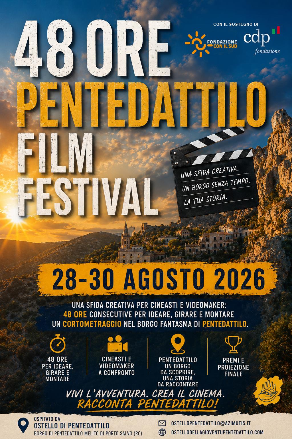 Locandina 48 Ore Pentedattilo Film Festival - Meraviglie di Calabria - 2