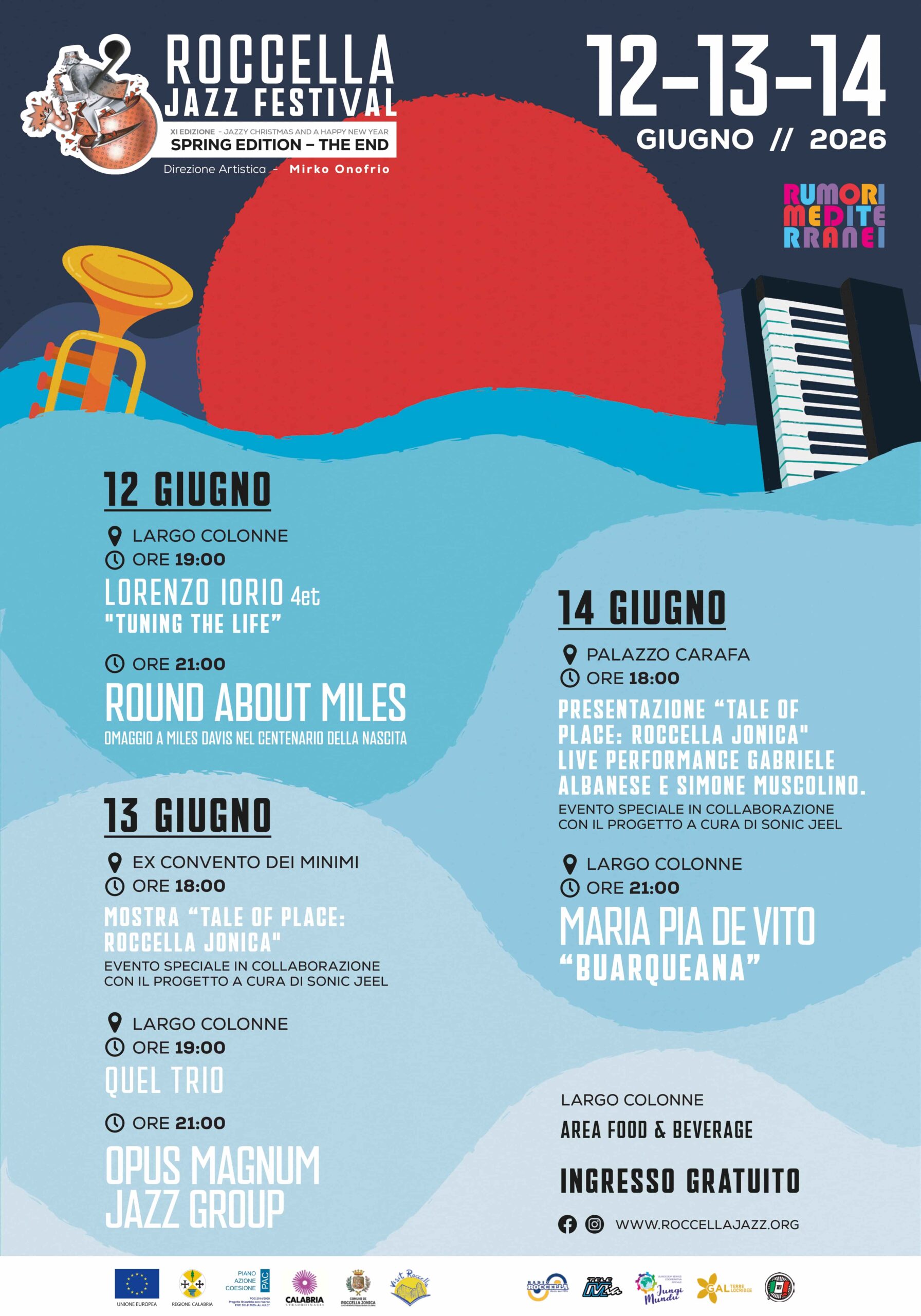 Locandina Roccella Jazz Festival Spring Edition The End scaled - Jazz Festival “Rumori Mediterranei”, a Roccella la Spring Edition - 3 Locandina Roccella Jazz Festival Spring Edition The End scaled - Meraviglie di Calabria - 2