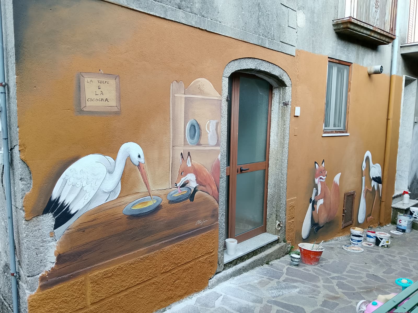 Fabrizia Murales Esopo Matteo Lupia 9 - Storie di animali parlanti, le favole di Esopo nei murales di Fabrizia - 29 Fabrizia Murales Esopo Matteo Lupia 9 - Meraviglie di Calabria - 28