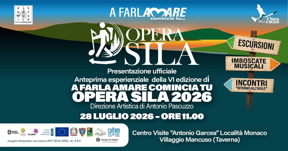 Invito per la stampa 28 luglio - A Farla Amare Comincia Tu, il 28 luglio la presentazione di Opera Sila - 5 Invito per la stampa 28 luglio - Meraviglie di Calabria - 4