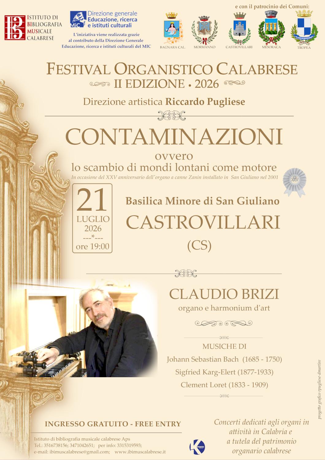 Loc organo - Il maestro Brizi apre a Castrovillari il Festival Organistico Calabrese - 3 Loc organo - Meraviglie di Calabria - 2