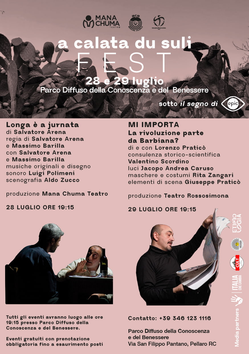 loc Programma web A calata du suli - A calata du suli, due sere di teatro al tramonto sulle colline di Pellaro - 7 loc Programma web A calata du suli - Meraviglie di Calabria - 6
