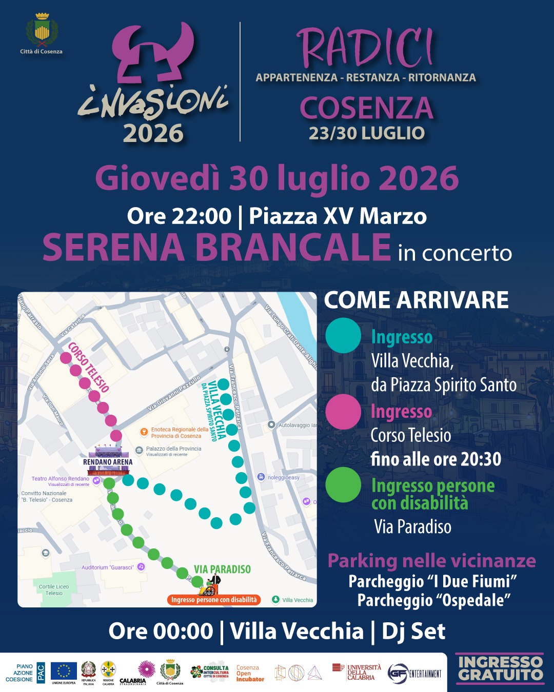 loccome arrivare in Piazza XV Marzo - Festival delle Invasioni a Cosenza, l'ultima notte è di Serena Brancale - 7 loccome arrivare in Piazza XV Marzo - Meraviglie di Calabria - 6