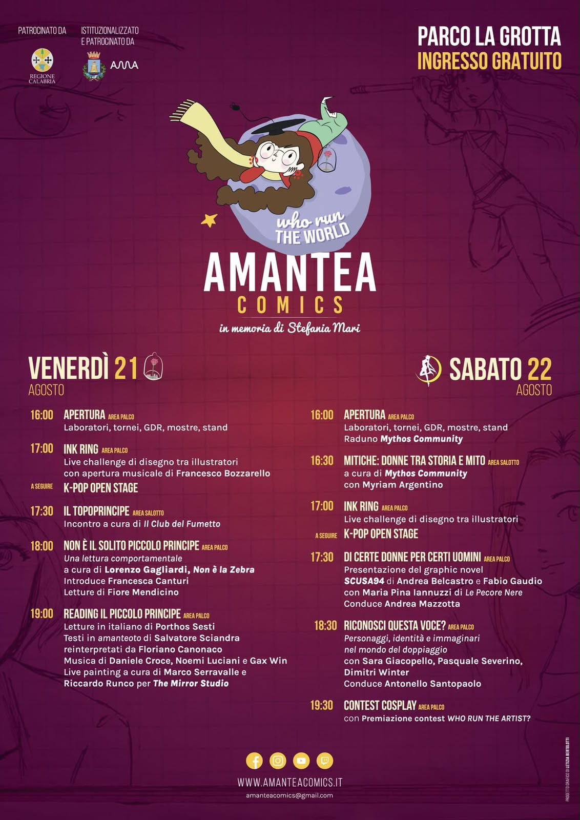 Loc COMICS MANIFESTO 1 - Amantea Comics celebra Il Piccolo Principe e la donna dell'universo Pop - 7 Loc COMICS MANIFESTO 1 - Meraviglie di Calabria - 6