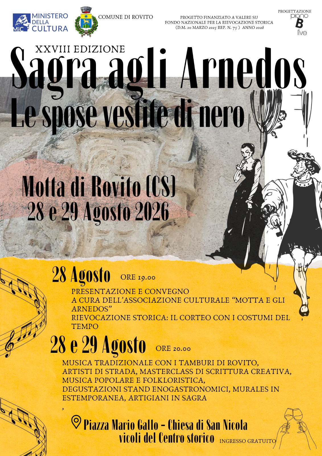 Locandina Arnedos Rovito - Rovito, il 28 e 29 agosto torna la Sagra agli Arnedos - 3 Locandina Arnedos Rovito - Meraviglie di Calabria - 2