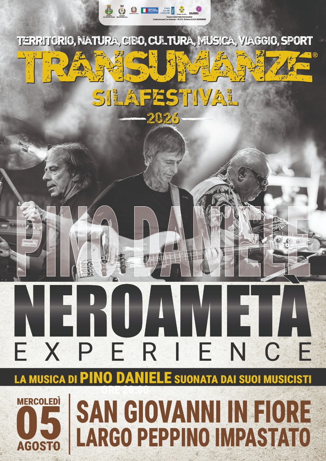 Locandina Nero a meta - Pino vive, Nero a metà Experience a Transumanze Sila Festival - 3 Locandina Nero a meta - Meraviglie di Calabria - 2
