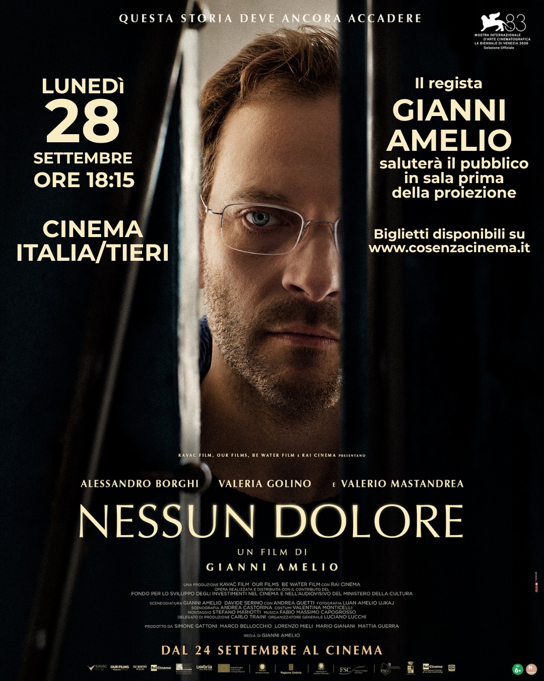 Locandina 28 settembre - Il regista calabrese Gianni Amelio a Cosenza per il suo "Nessun Dolore" - 7 Locandina 28 settembre - Meraviglie di Calabria - 6
