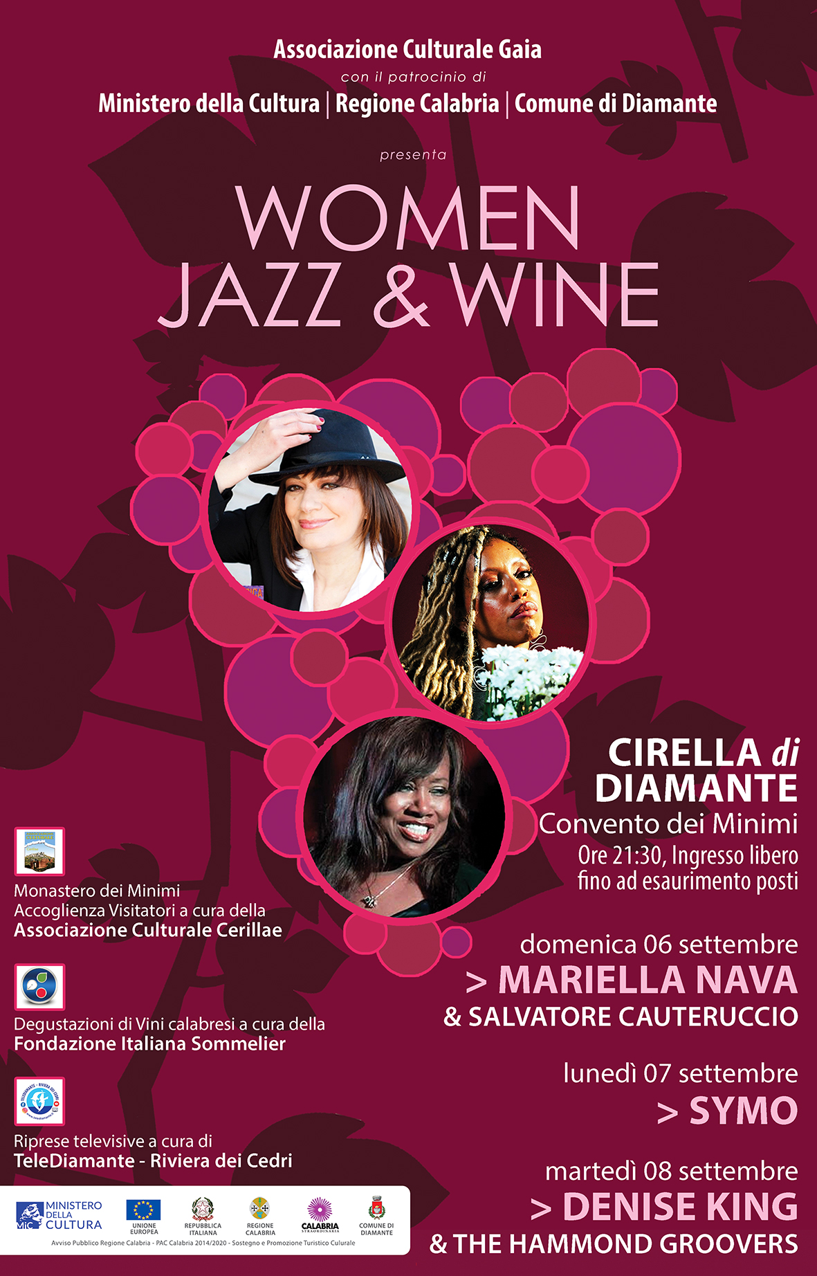 WOMEN JAZZ WINE 2026 Locandina Diamante 6 8 settembre - Meraviglie di Calabria - 4